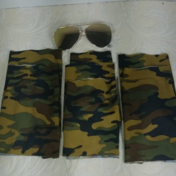 Face Mask 6 NEW Camo Cloth Fabric Cover - Picture 3 of 8